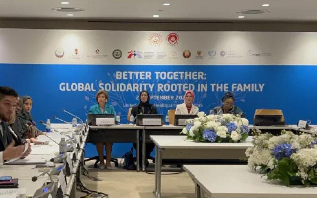 IFFD debuta en la mayor reunión multilateral, llevando la voz de las familias al escenario global
